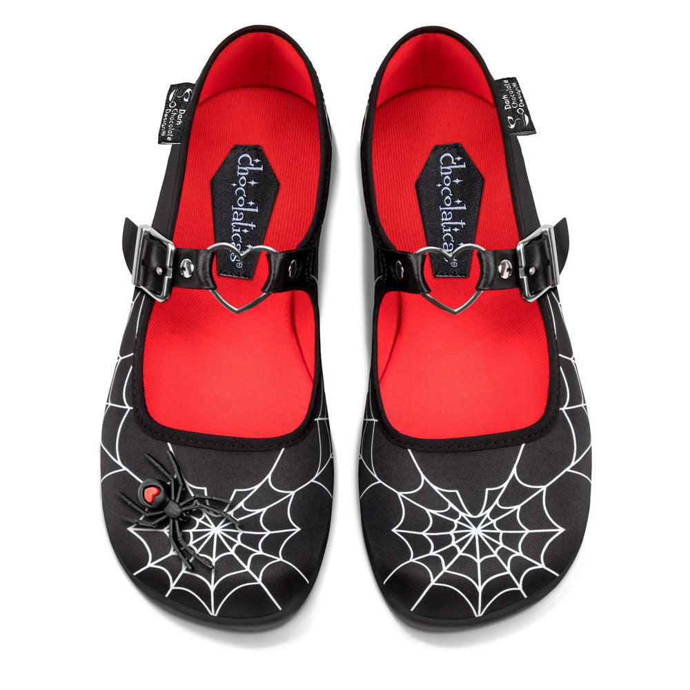 Chocolaticas® Widow Heart Women's Mary Jane Flat from Hot Chocolate Design