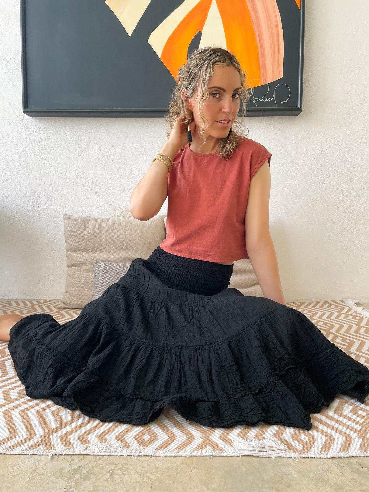 Flutter Skirt From Cotton Flower Clothing
