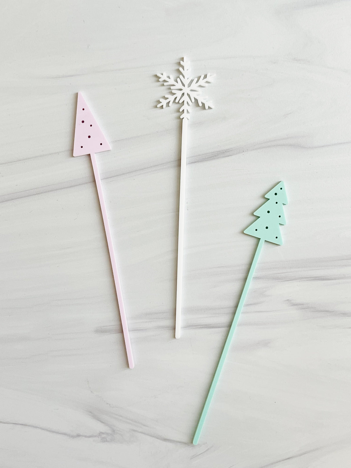 Christmas Drink Stirrers, Pack of 12 from The Cotton & Canvas Co.