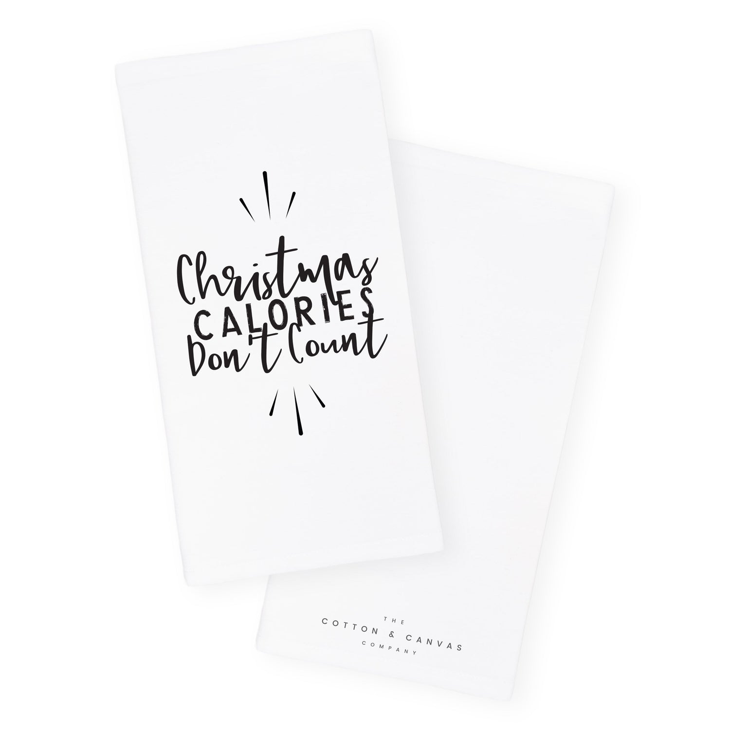 Christmas Calories Don't Count Holiday Kitchen Tea Towel