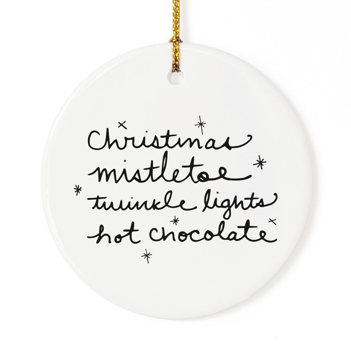 Christmas Favorites List Christmas Ornament from The Cotton & Canvas Co.
