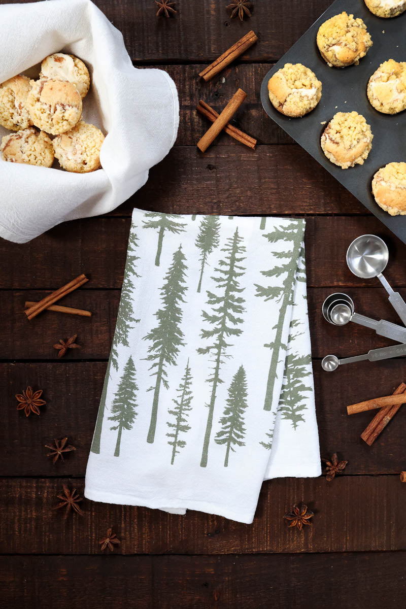 Redwood Trees Tea Towel from Jubilee Trading Company