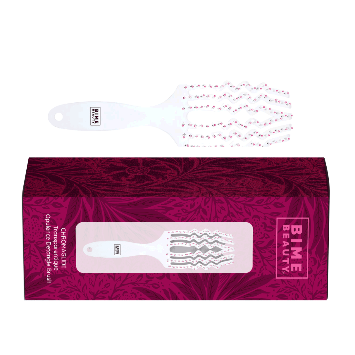 ChromaGlide Transparentique Opulence Detangle Brush From BimeBeauty