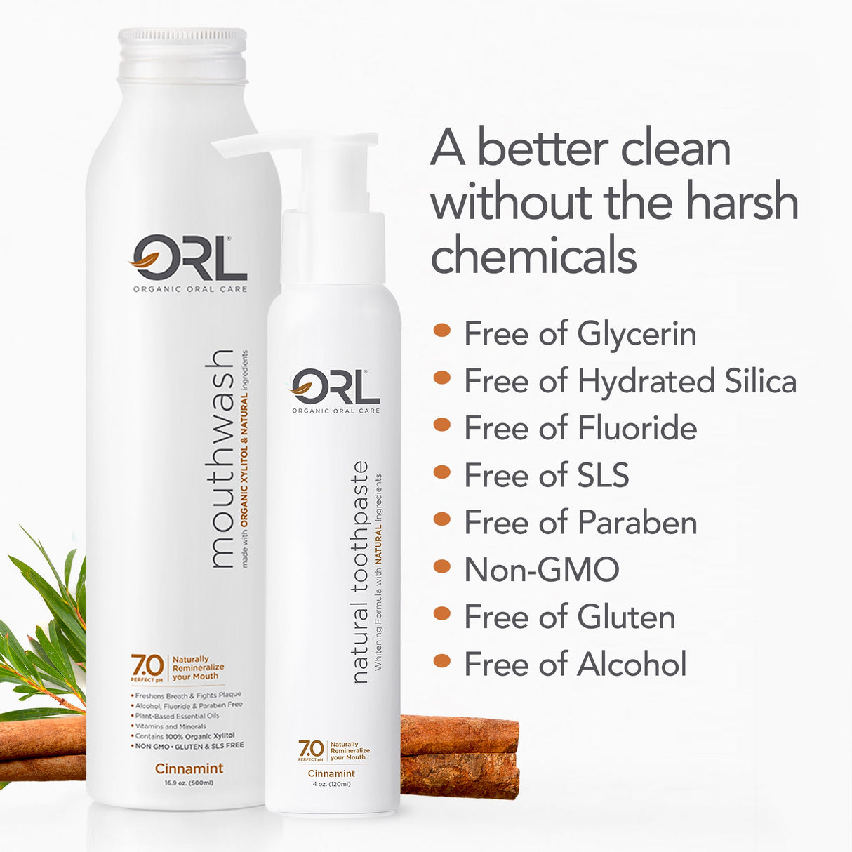 Cinnamint Bundle - Toothpaste & Mouthwash Combo from ORL