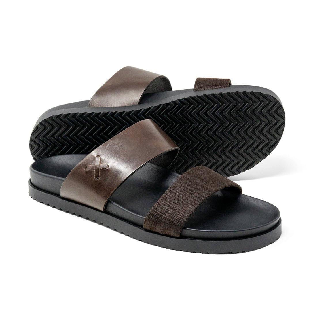 Men's Brown Cinturini Sandal From Del Toro Shoes