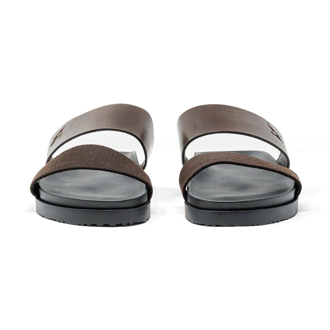 Men's Brown Cinturini Sandal From Del Toro Shoes