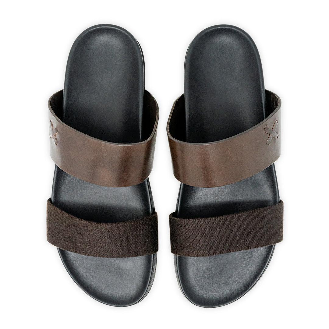 Men's Brown Cinturini Sandal From Del Toro Shoes