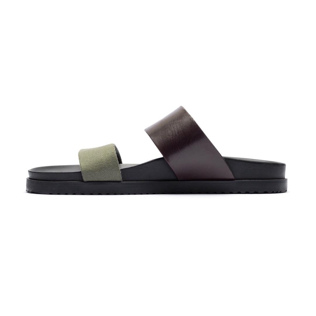 Men's Brown & Green Cinturini Sandal