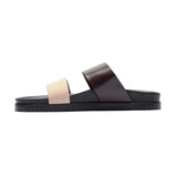 Men's Brown & Tan Cinturini Sandal From Del Toro Shoes