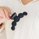 Black Circles Claw Clip from Ivy + Cloth