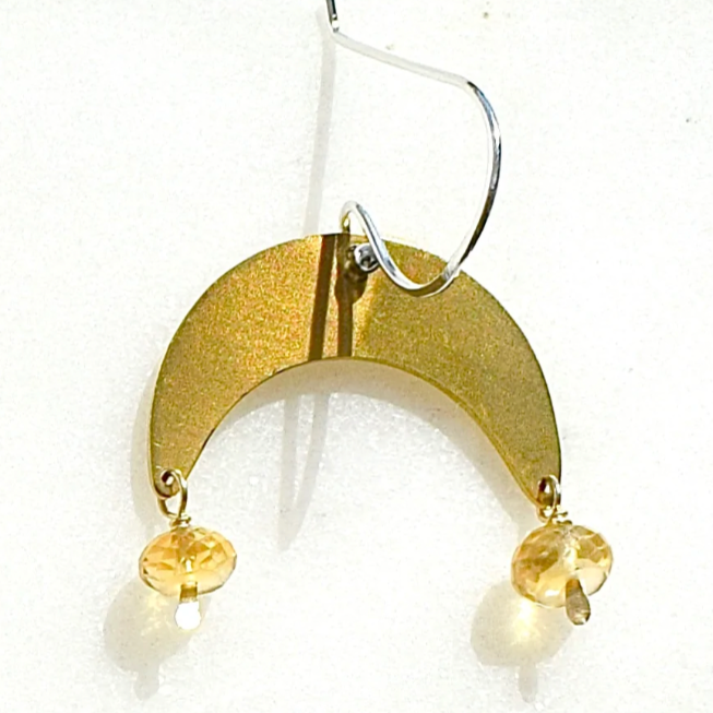 Moon Drop Earrings From Abroad Modern