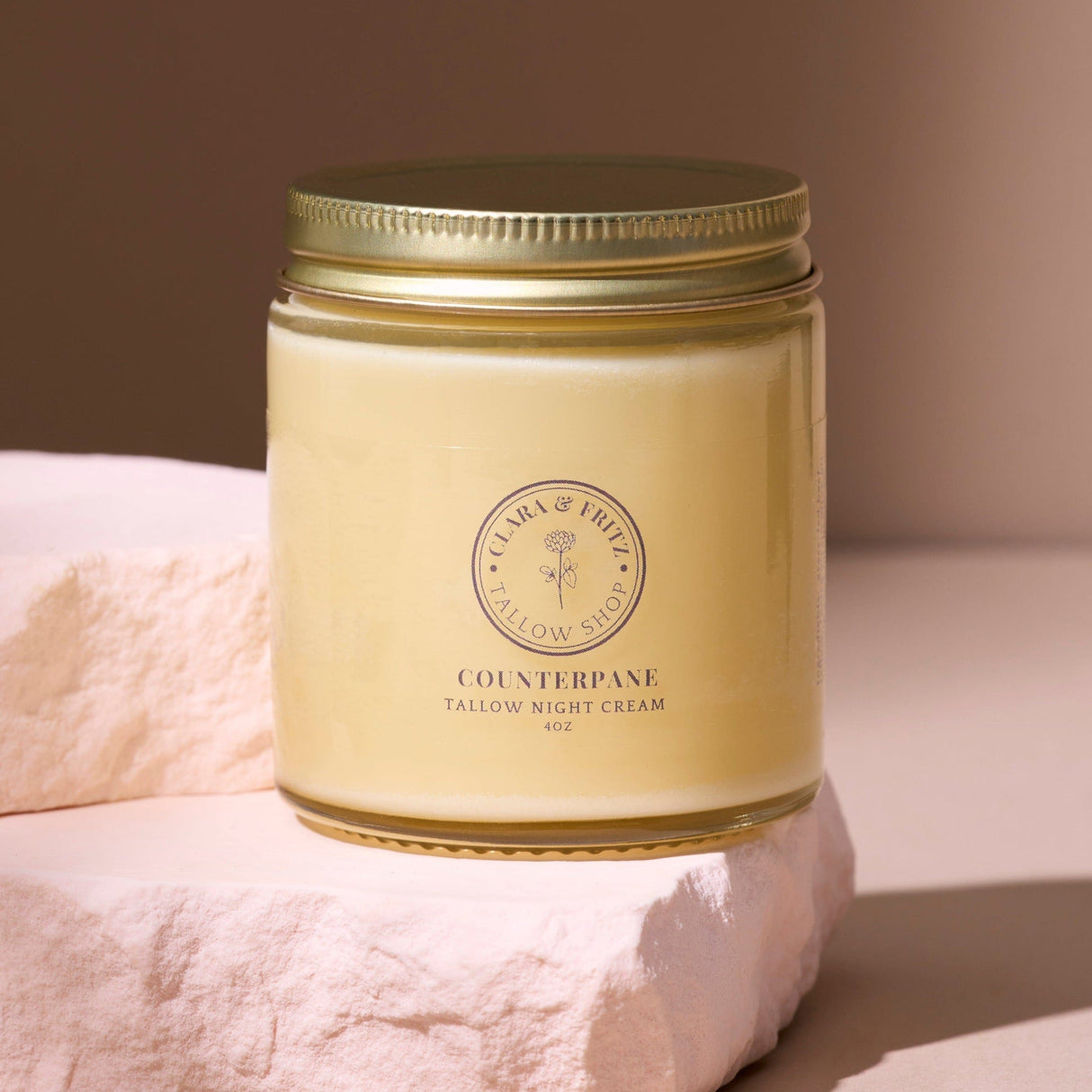 Counterpane Tallow Night Cream from Clara & Fritz Tallow Shop