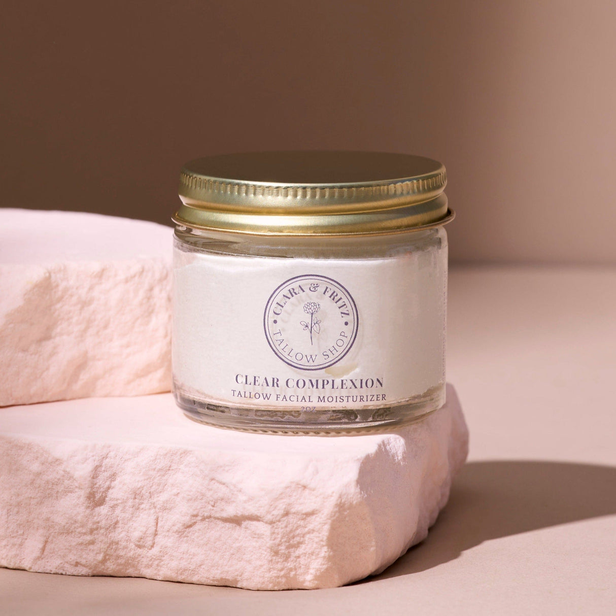 Clear Complexion Whipped Tallow Facial Moisturizer from Clara & Fritz Tallow Shop