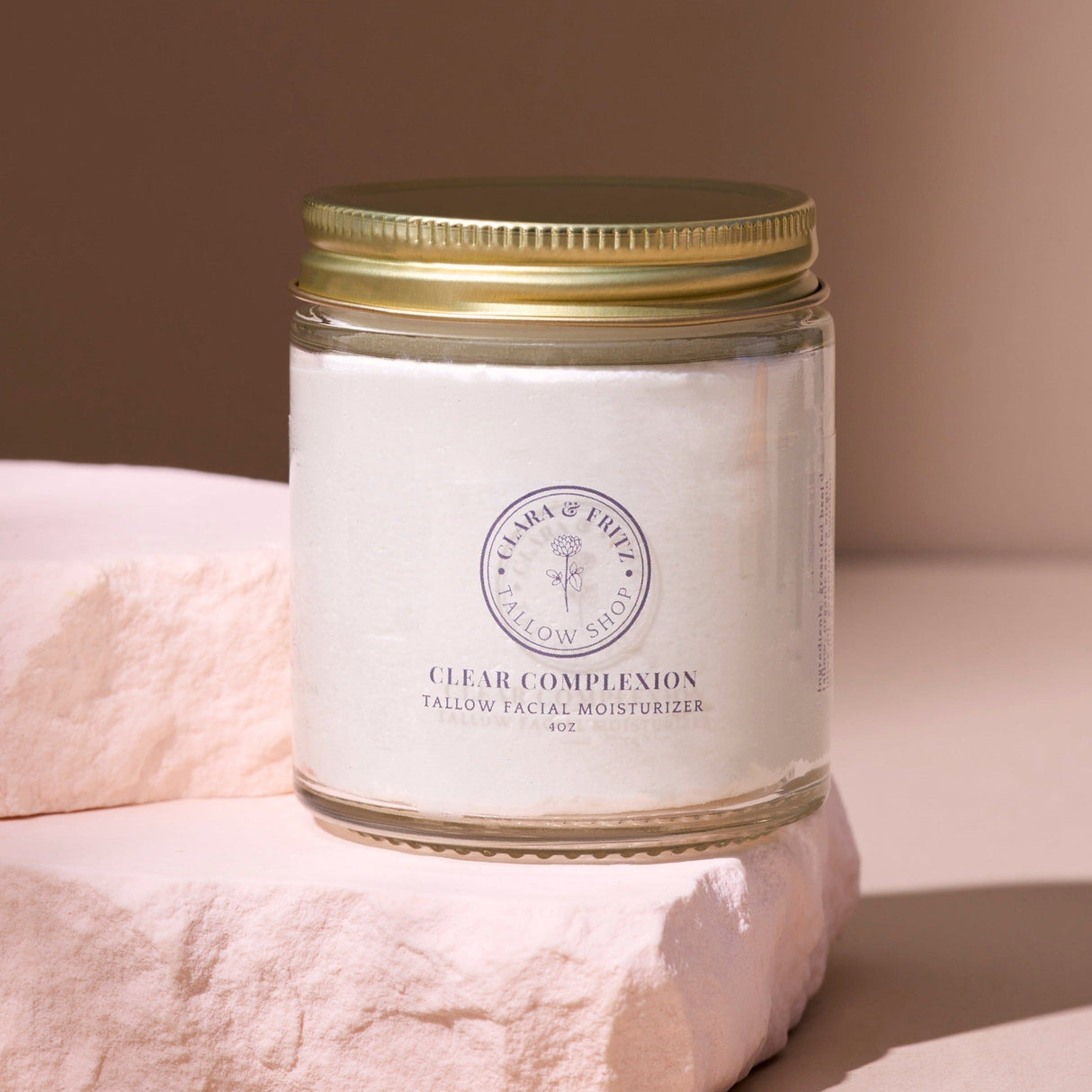 Clear Complexion Whipped Tallow Facial Moisturizer from Clara & Fritz Tallow Shop
