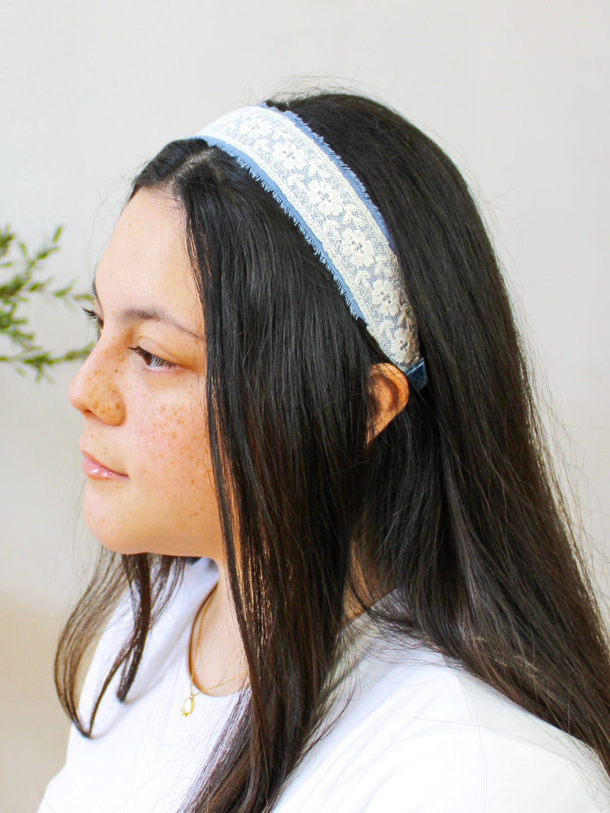 Clara Lace and Linen Headband from Ash & Rose