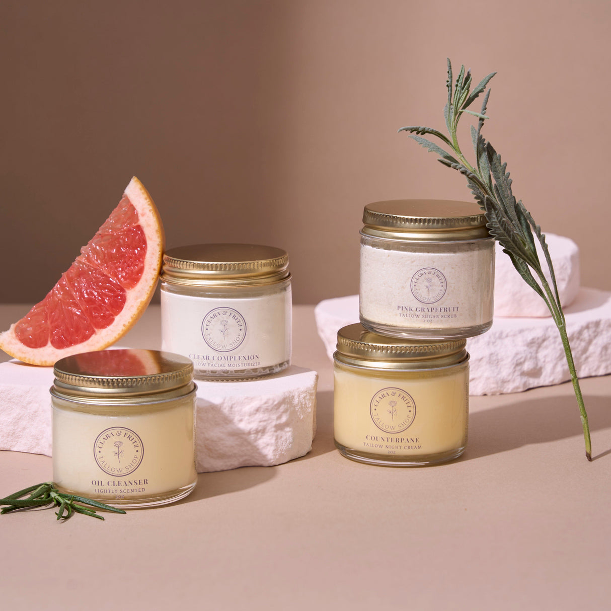 Capsule Skincare Kit from Clara & Fritz Tallow Shop