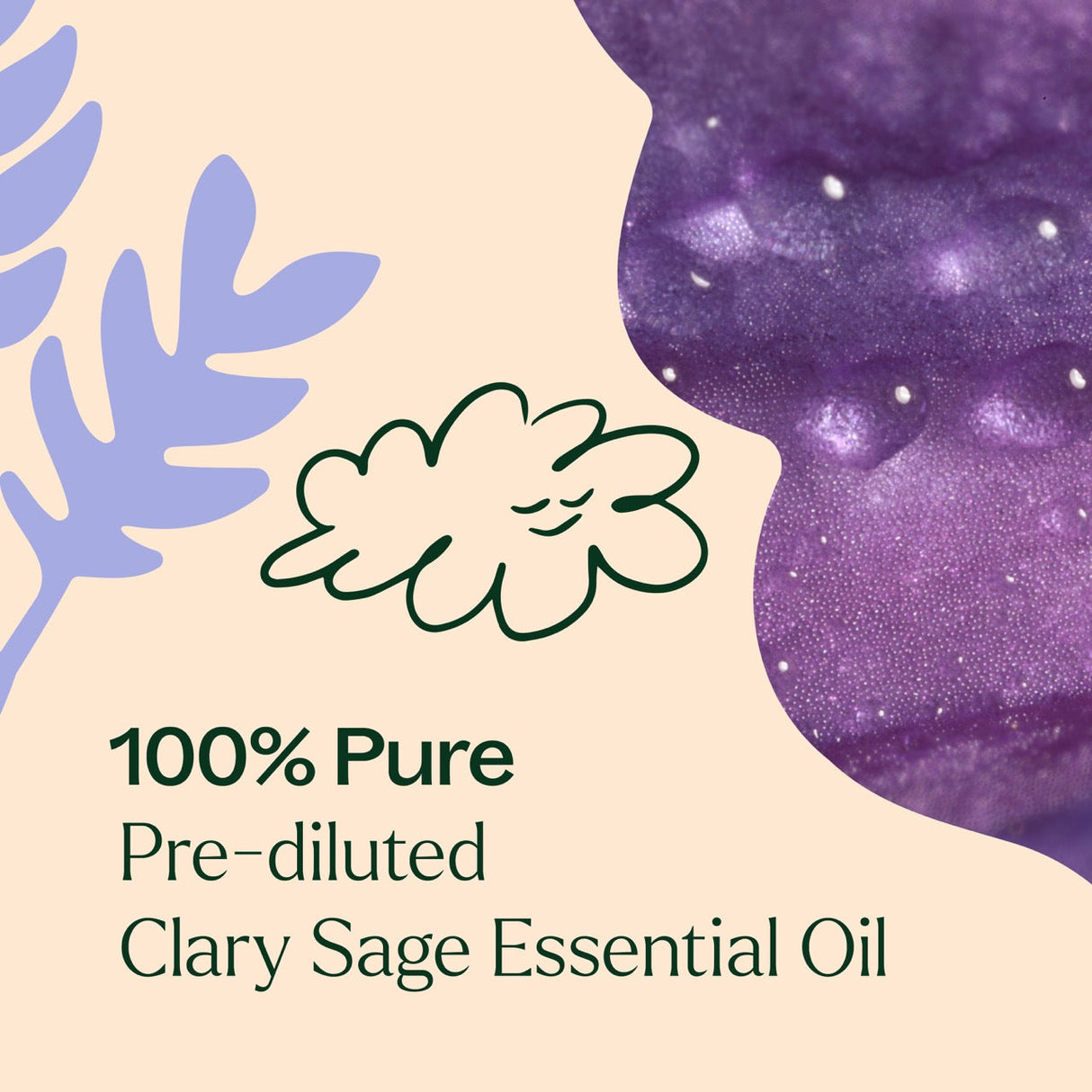 Clary Sage Essential Oil Pre-Diluted Roll-On From Plant Therapy