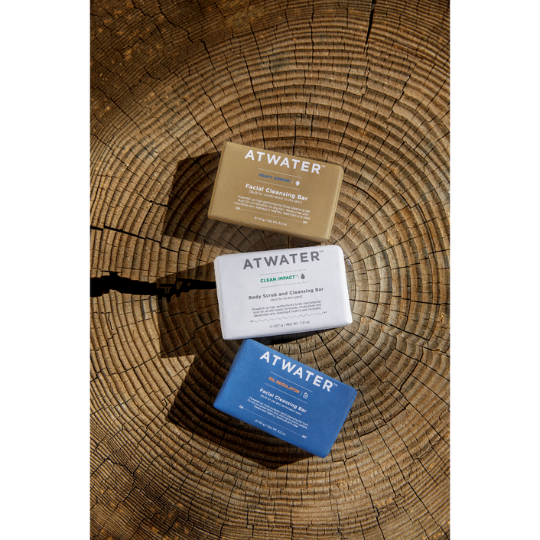 Clean Impact Body Scrub and Cleansing Bar From ATWATER