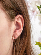 Pebble Stud Earrings - Rose Gold from Ash & Rose