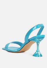 Clear Spool Heel Sandals from London Rag International