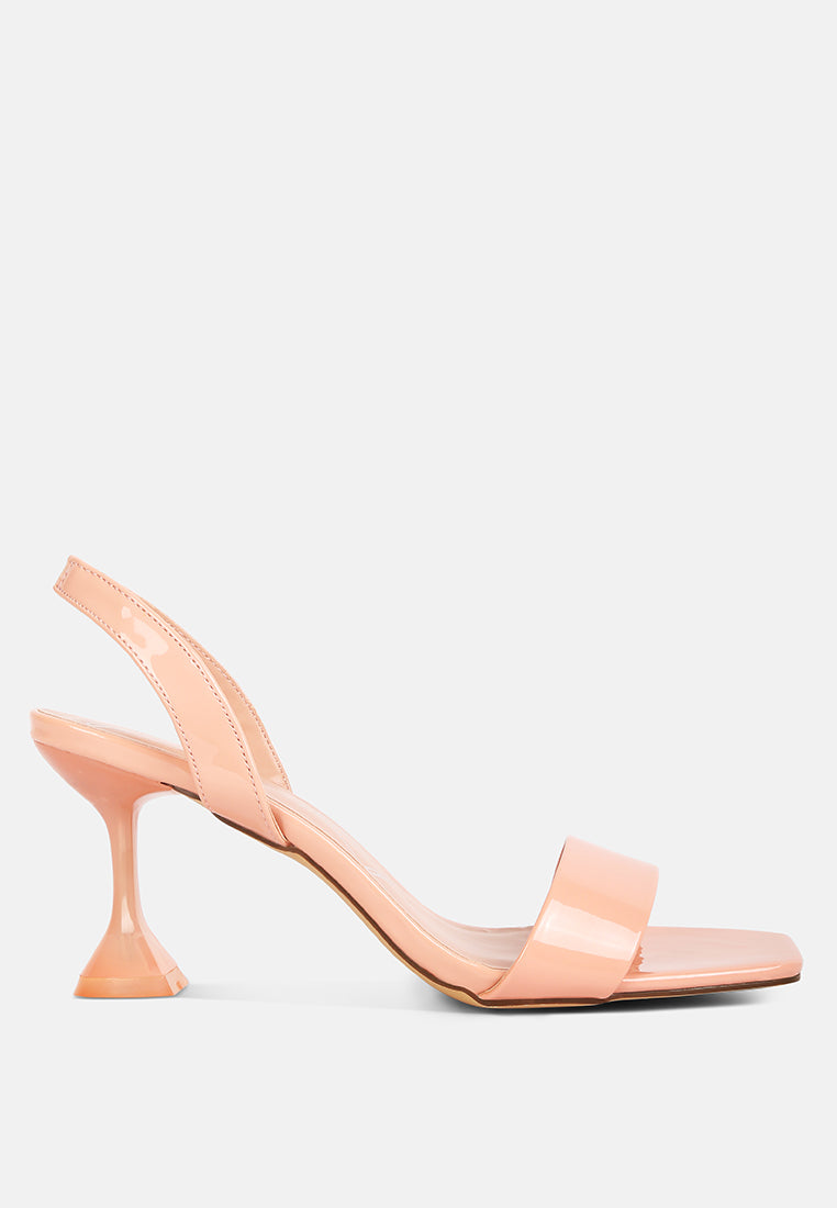Clear Spool Heel Sandals from London Rag International