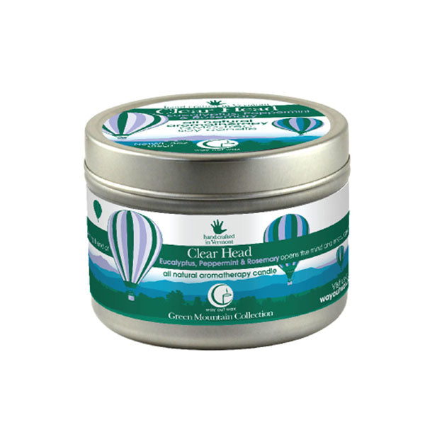 Clear Head - Medium Travel Tin From Way Out Wax