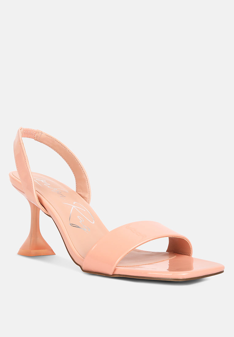 Clear Spool Heel Sandals from London Rag International