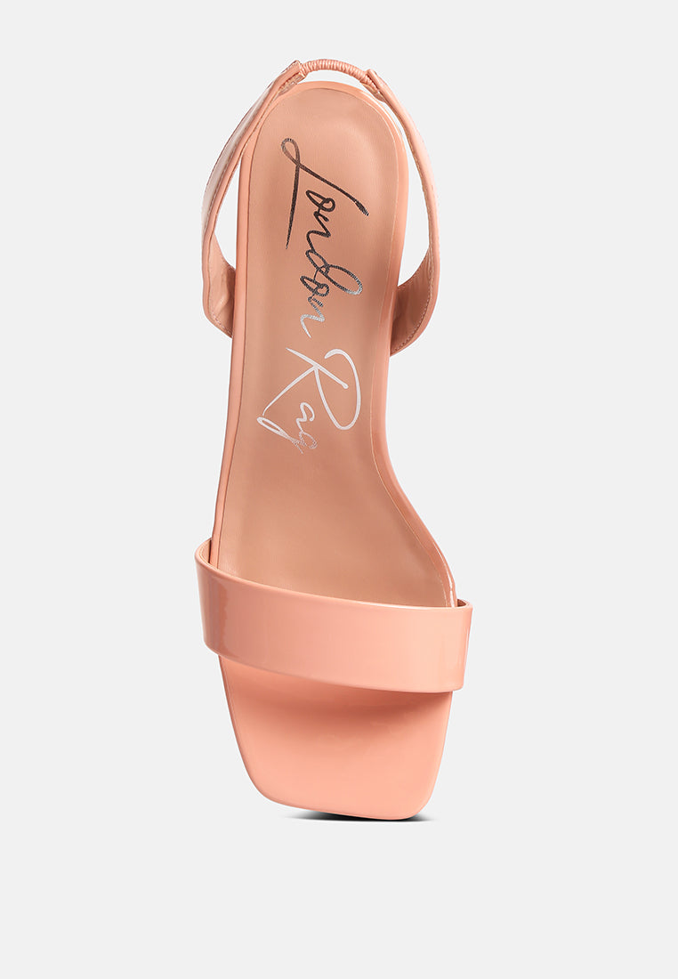 Clear Spool Heel Sandals from London Rag International