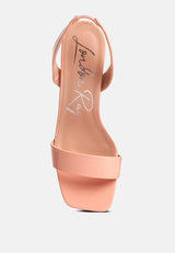 Clear Spool Heel Sandals from London Rag International