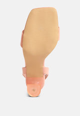 Clear Spool Heel Sandals from London Rag International