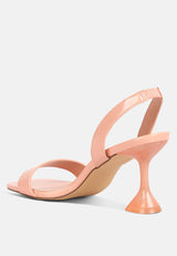 Clear Spool Heel Sandals from London Rag International