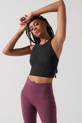 Cleo Corset Crop Bralette - Black from POPFLEX