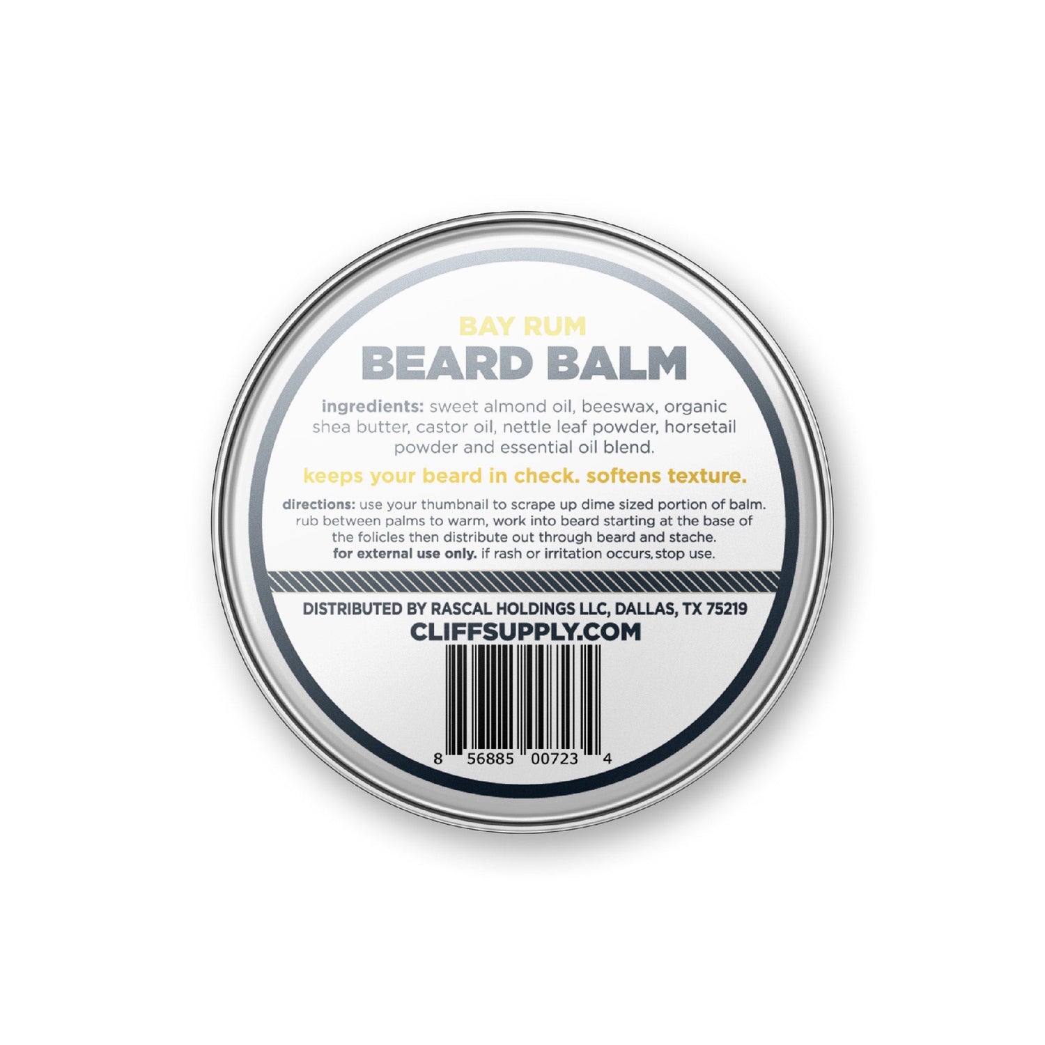 Beard Balm Puck - Bay Rum from Cliff Supply
