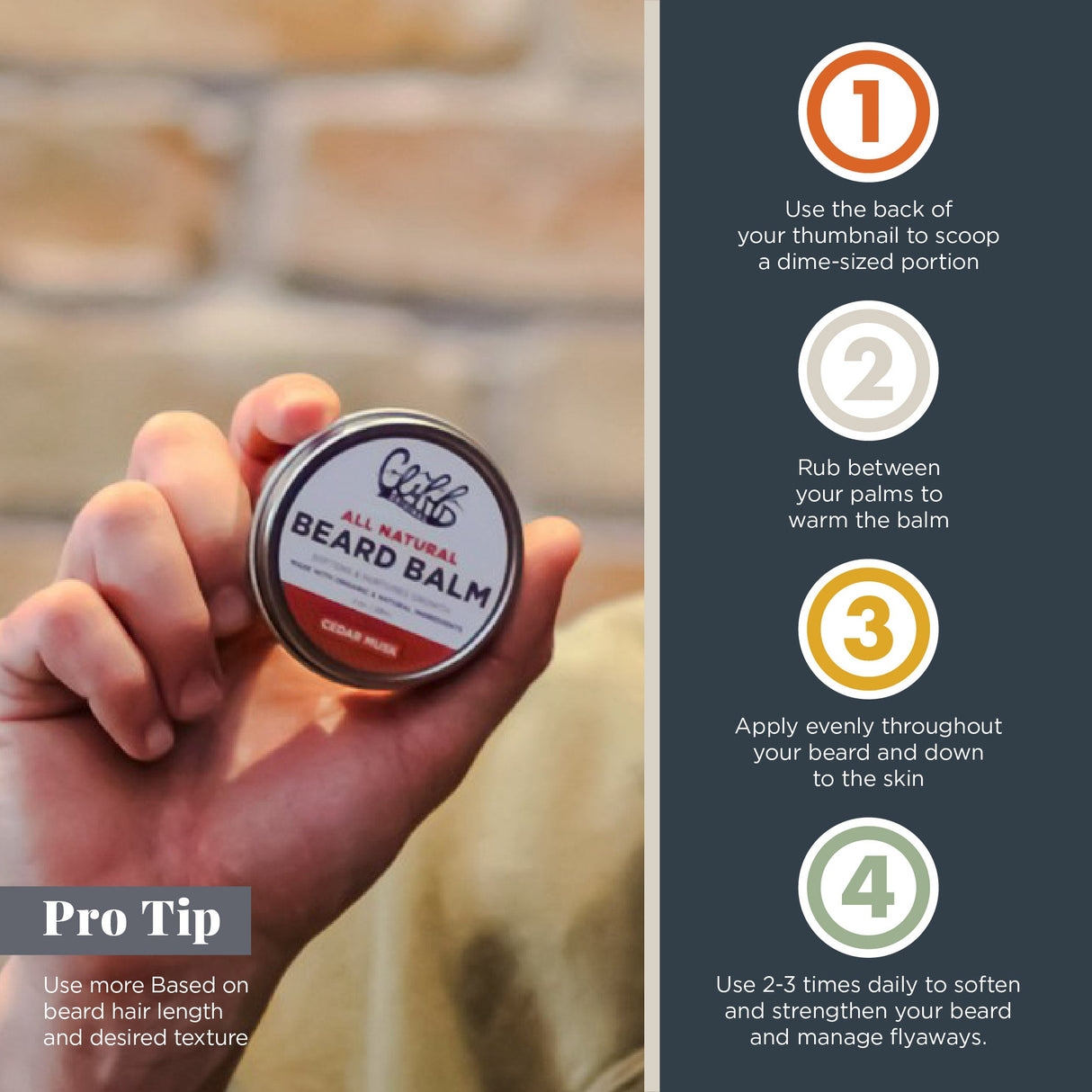 Beard Balm Puck - Cedar Musk from Cliff Supply