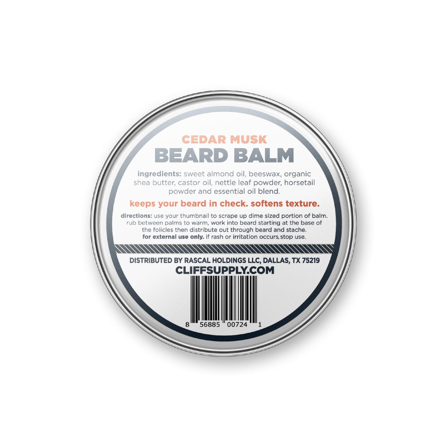Beard Balm Puck - Cedar Musk from Cliff Supply