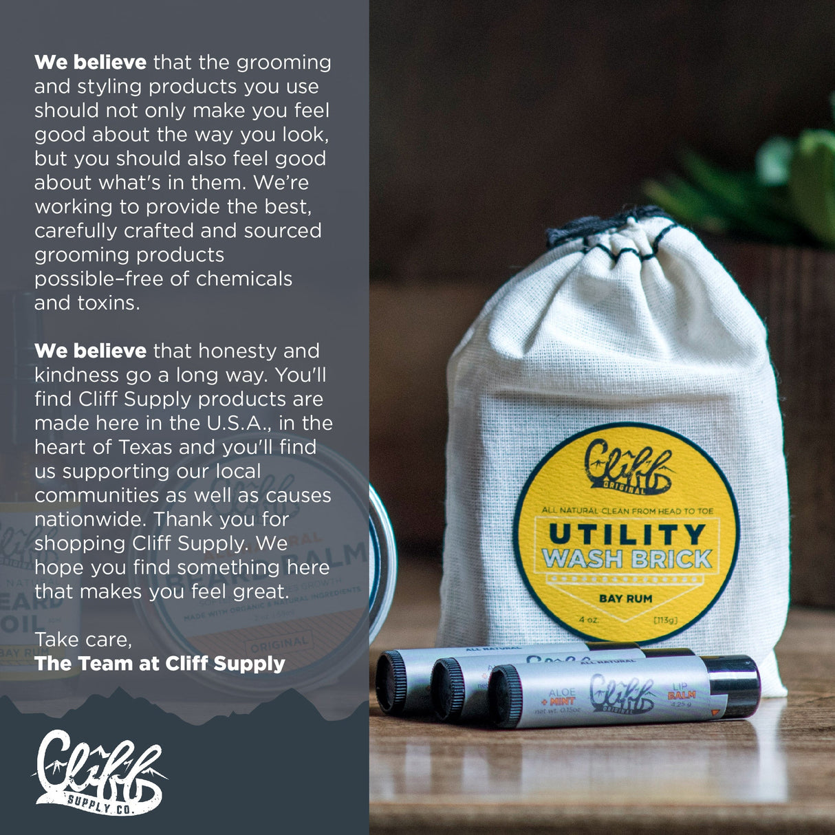 Beard Wash Brick - Cedar Musk from Cliff Supply