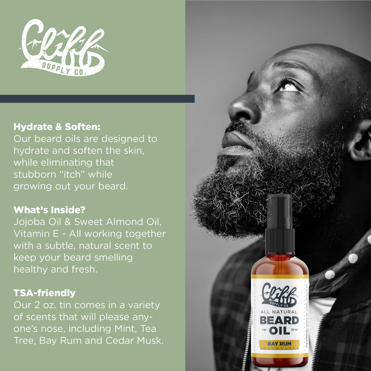 Beard Oil - Bay Rum from Cliff Supply