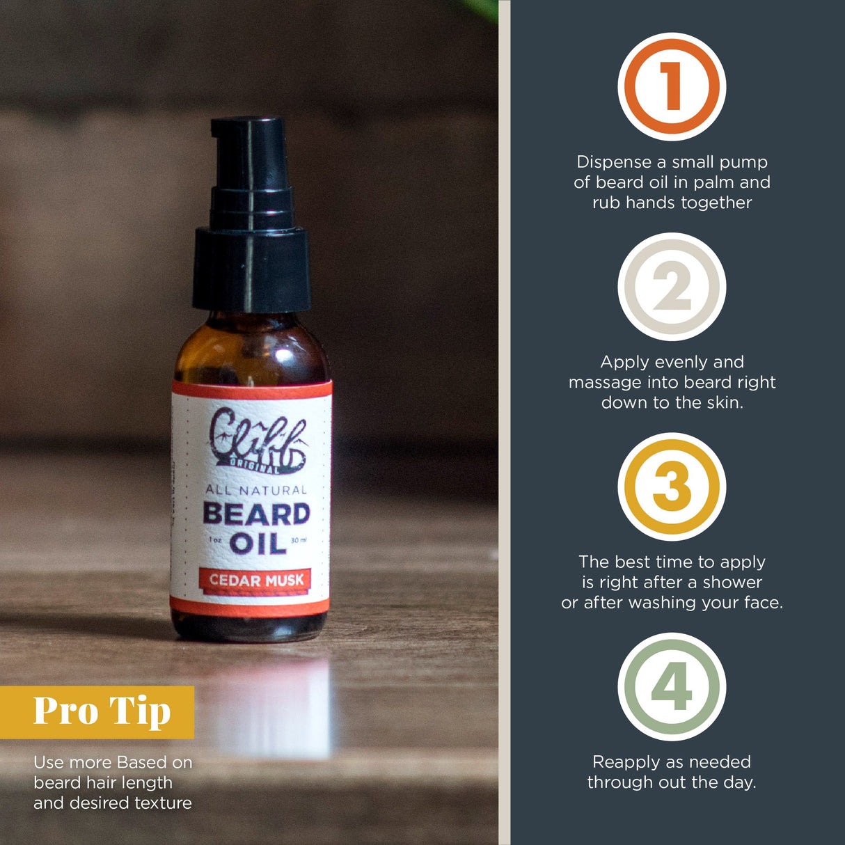 Beard Oil - Cedar Musk from Cliff Supply
