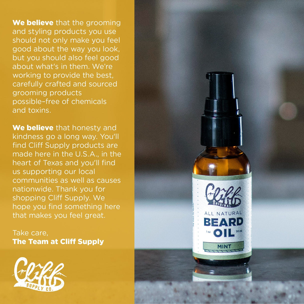 Beard Oil - Mint from Cliff Supply