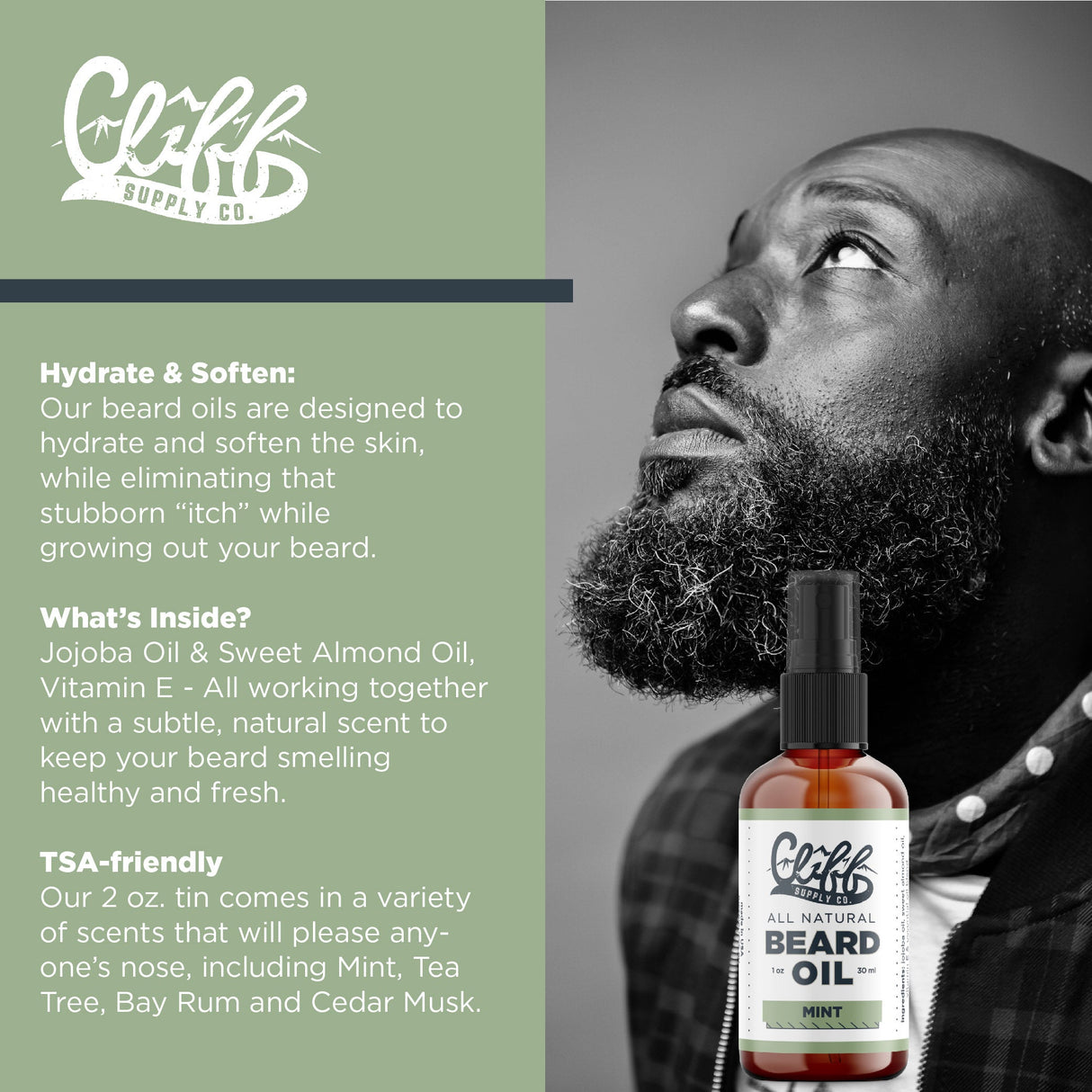 Beard Oil - Mint from Cliff Supply