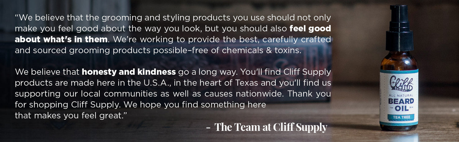 Beard Oil 4-Pack from Cliff Supply