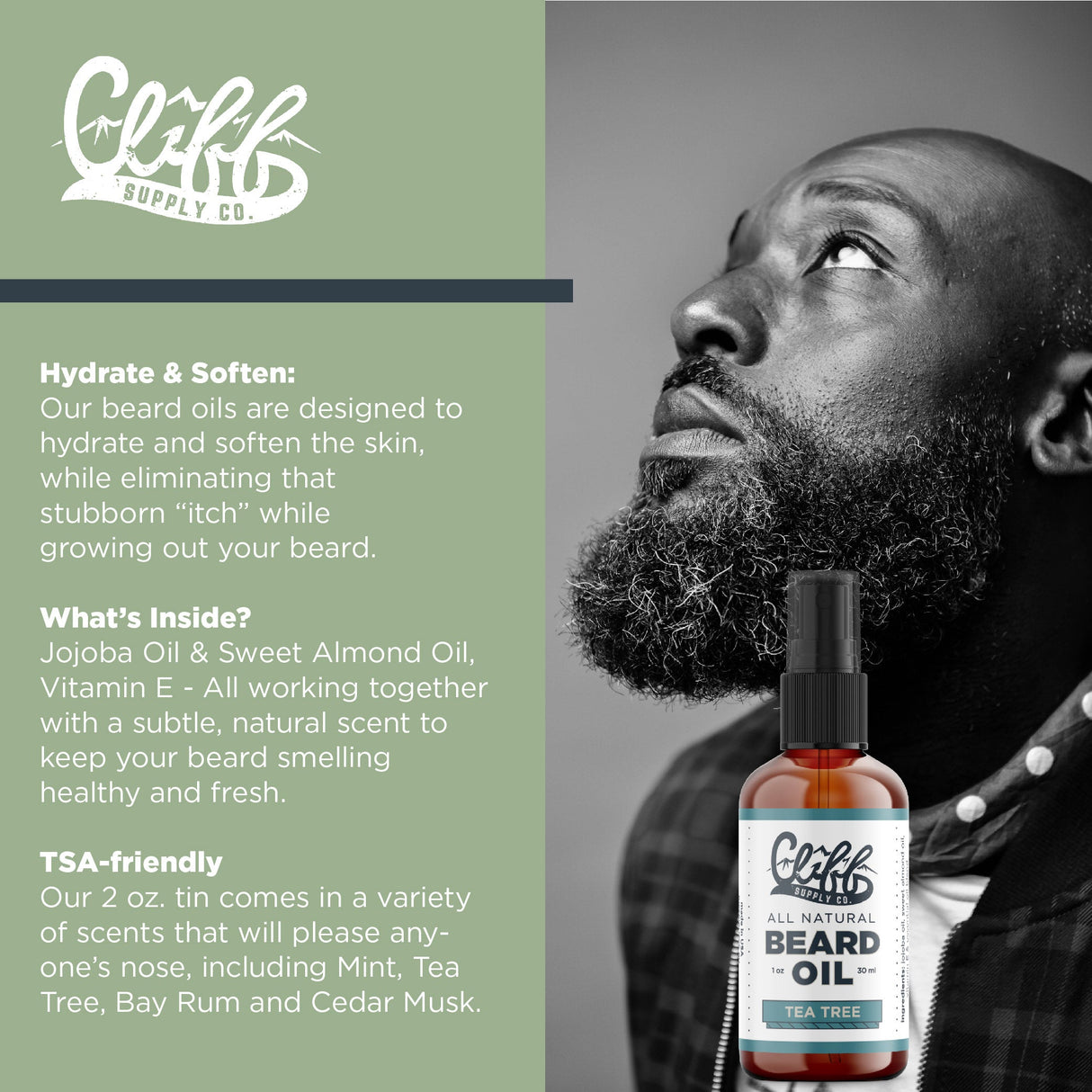Beard Oil - Tea Tree from Cliff Supply
