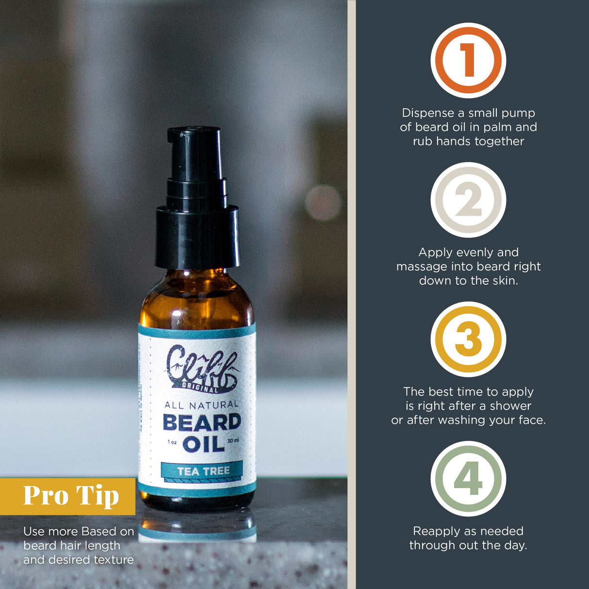 Beard Oil - Tea Tree from Cliff Supply