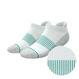 The Cloud 9 | White Stay Weird Heel Hammock™ Ankle Socks from Shinesty