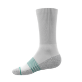 The Cloud 9 | White Stay Weird Heel Hammock™ Crew Socks from Shinesty