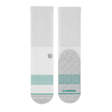 The Cloud 9 | White Stay Weird Heel Hammock™ Crew Socks from Shinesty