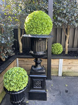 Artificial Rose Clover Topiary Ball 17" UV Resistant Set of 2 from Designer Plants USA