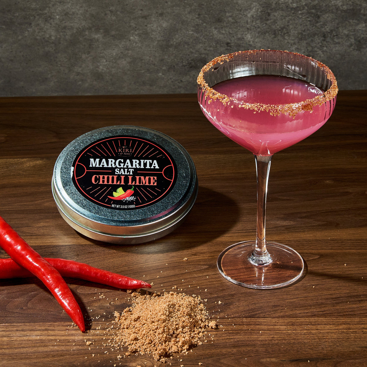 5-Pack Premium Margarita & Cocktail Flavored Salt Rimmer, Variety Set 3.5oz - Chili Lime, Lemon Drop Sugar, Lime, Habanero & Honey, Jalapeno Citrus - No Silicon Dioxide, Easy Screw-On Lid from The Wine Savant