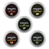 5-Pack Premium Margarita & Cocktail Flavored Salt Rimmer, Variety Set 3.5oz - Chili Lime, Lemon Drop Sugar, Lime, Habanero & Honey, Jalapeno Citrus - No Silicon Dioxide, Easy Screw-On Lid from The Wine Savant