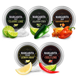 5-Pack Premium Margarita & Cocktail Flavored Salt Rimmer, Variety Set 3.5oz - Chili Lime, Lemon Drop Sugar, Lime, Habanero & Honey, Jalapeno Citrus - No Silicon Dioxide, Easy Screw-On Lid from The Wine Savant